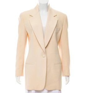 Donna Karan Ivory Oversized Blazer, Size M